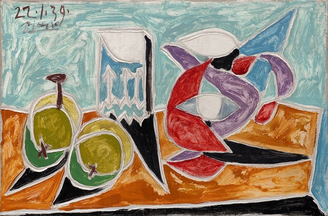 Pablo Picasso, Still Life: Fruits and Pitcher, 1939, Oil on canvas